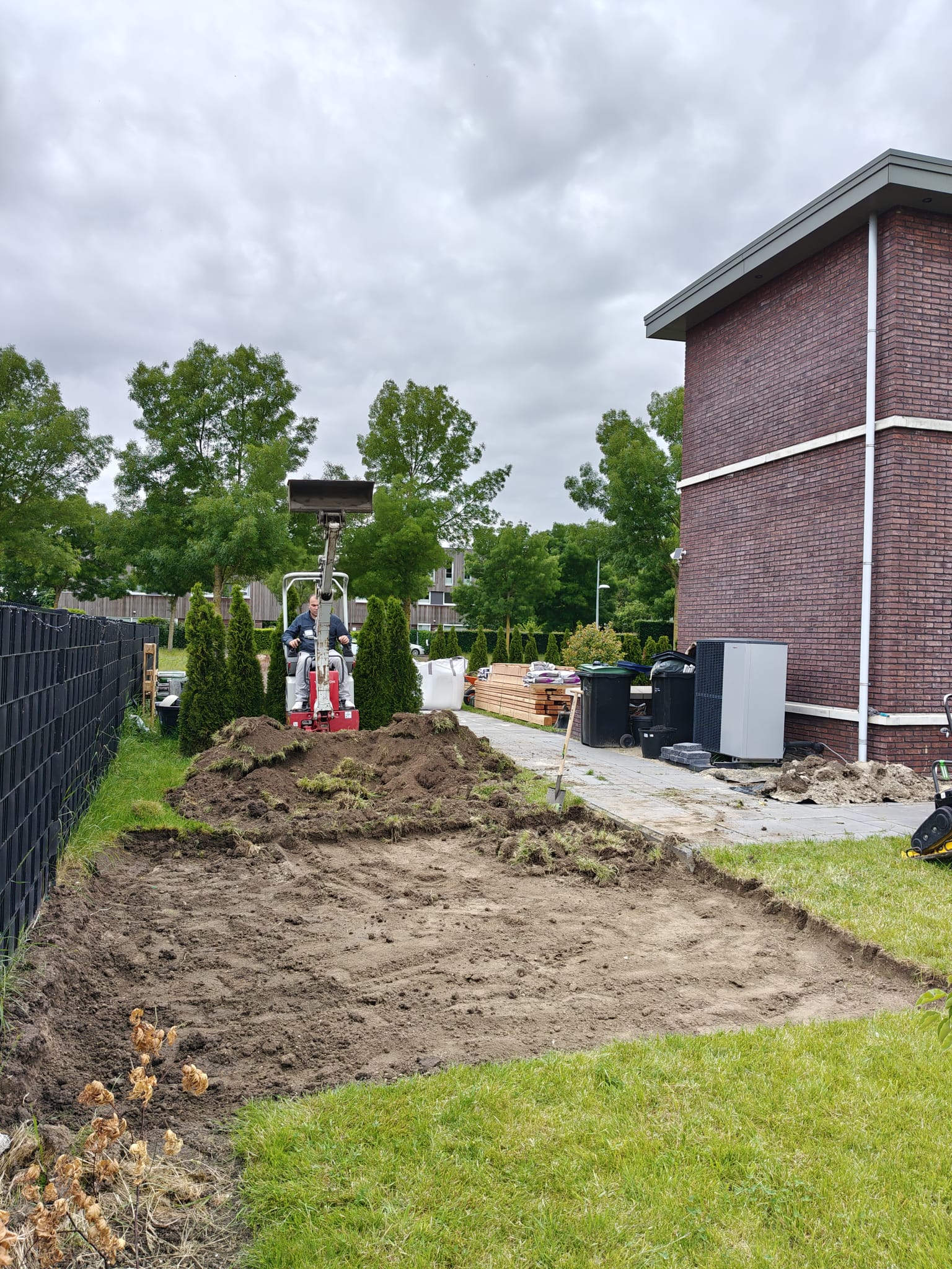 Schuur voor - grondwerk